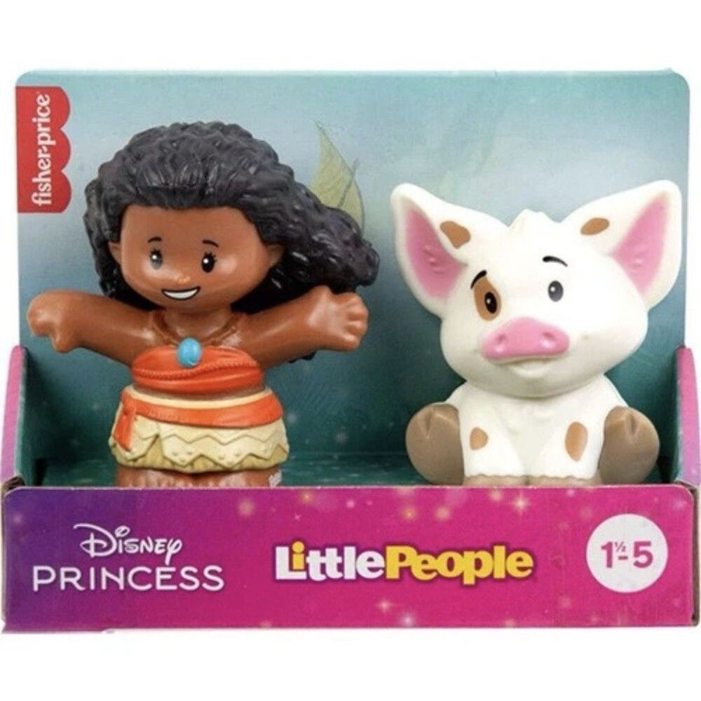 Fisher-Price Little People Disney Princess & Sidekick Figure Set Moana & Pua